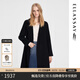 歌力思（ELLASSAY）博主同款秋冬新款翻領(lǐng)寬松廓形雙面羊毛大衣女EWB346D02100 經(jīng)典黑 S