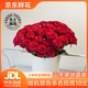 京東鮮花玫瑰花隨機色10枝無(wú)土栽培家庭插花枝長(cháng)40cm山東基地源頭直發(fā)