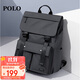 POLO雙肩包男士短途旅行背包男學(xué)生書(shū)包15.6/16英寸翻蓋電腦包大容量