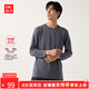優(yōu)衣庫【驚喜價(jià)】男裝HEATTECH EXTRA WARM棉混紡圓領(lǐng)T恤469980 471521/08深灰色 XL
