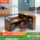 時(shí)仁（ShiRen）辦公桌組合辦公家具財務(wù)辦公桌公司屏風(fēng)職員工位簡(jiǎn)約現代辦公室 L型單人位【帶柜不帶椅】