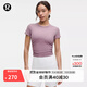 lululemon丨All It Takes 女士運動(dòng) T恤 *羅紋Nulu? LW3GV0S 薰衣草紫 XS /4
