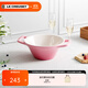 酷彩（Le Creuset）炻瓷盤(pán)創(chuàng  )意沙拉水果菜盤(pán)家用法式料理碗 17cm法式料理碗石英粉