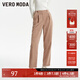 VEROMODA外套休閑褲女新款寬松高領(lǐng)短款燈芯絨蝙蝠袖 C13自然色-休閑褲 S