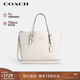 蔻馳（COACH）【品牌直供】女士MOLLIE中號手提單肩斜挎托特包白色CV966