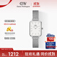 丹尼爾惠靈頓（DanielWellington）DW小方表女表銀色鋼帶全新簡(jiǎn)約白盤(pán)歐美手表生日禮物DW438