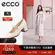 愛(ài)步（ECCO）瑪麗珍鞋女鞋 2025年夏季倪妮同款高跟鞋淺口單鞋 型塑290963 石灰色29096301378 37