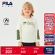 FILA X 彼得兔聯(lián)名兒童童裝衛衣2025年冬季新款男童小童加絨上衣 云菇白-WT 110