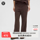 lululemon丨Fleece 女士拉絨褲腳側開(kāi)口高腰長(cháng)褲 LW5GV5S 濃縮咖啡色 S