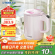 虎牌（TIGER）電熱水壺 雙層防燙 快燒水壺 PCG-G10C 1L電水壺 粉色