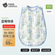 貝肽斯嬰兒背心睡袋夏季薄款兒童無(wú)袖式紗布睡衣寶寶防踢被子神器 初夏×純棉【前6后4 室溫20-30℃】藍莓物語(yǔ) L碼【身高75-105cm】1-4歲