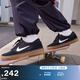 耐克男女平底滑板鞋冬季情侶薄底緩震陸沖NIKE SB CHRON 2 DM3493 002黑/白色/黑/橡皮淺褐 42.5
