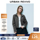 UR2025秋季新款女裝輕運動(dòng)休閑立領(lǐng)短款拉鏈外套UYY150002 深灰 S