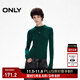 ONLY冬季潮流百搭小高領(lǐng)修身顯瘦針織衫女|124424003 E60 祖母綠色 M (165) 84A