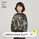 jnby by JNBY[綿羊毛]江南布衣童裝秋套頭毛衣萌趣印花男女童兒童1N9311970 905雜灰綠 110