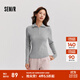 森馬森柔毛衫|毛衣女高領(lǐng)純色冬季2024新款緊身打底衫顯瘦小心機 中花灰00510 160/84A/M