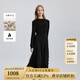 Scofield女裝舒適優(yōu)雅針織連衣裙收腰冬季新品秋冬款裙子女 黑色 M 165