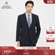 布克兄弟（BrooksBrothers）【100%綿羊毛】男士新款經(jīng)典缺角領(lǐng)西服修身純色西裝外套 4004-藏青色 44 44RG