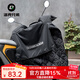 洛克兄弟電動(dòng)車(chē)擋風(fēng)被秋冬加絨加厚防寒防水摩托電瓶車(chē)冬天防風(fēng)罩 黑色