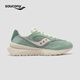 Saucony索康尼新款JAZZ RENEW V2休閑復古跑步鞋經(jīng)典舒適運動(dòng)鞋 淺綠粉紅9 38.5