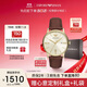 安普里奧·阿瑪尼（Emporio Armani）手表男士簡(jiǎn)約商務(wù)系列 棕色皮帶石英表生日禮物AR11610