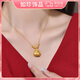 吉祥福袋古法工藝鍍金項鏈25新款小眾高級感送女友招財納福鎖骨鏈 金錢(qián)福袋項鏈
