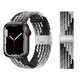LZQLY新款華強北手表s10表帶S8尼龍編織iwatch腕帶S9卡扣創(chuàng)意ultra49mm 【卡扣編織】黑巧色 華強北S10表帶