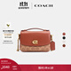 蔻馳（COACH）新款女士CASSIE 17號翻蓋單肩包斜挎包百搭早秋通勤女包 B4/棕黃色 焦糖色(新版）
