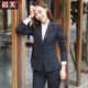晨芙小西裝外套女兩?？勐殬I(yè)西服套裝商務(wù)面試正裝氣質(zhì)銀行工裝工作服 (常規)黑色西裝+西褲 XL 建議107-117斤
