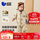 迷你巴拉【暖芯絨絨衣】巴拉嬰兒連體衣外出幼兒衣服保暖雙面絨兩面穿外套