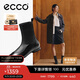 愛(ài)步（ECCO）25年冬季新款簡(jiǎn)約低跟法式瑪麗珍彈力靴羊皮 舞悅244403 黑色37