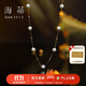 海蒂 6-6.5mm18K金滿(mǎn)天星淡水珍珠項鏈女附證書(shū)送女友禮物