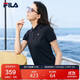 FILA斐樂(lè )官方領(lǐng)航POLO短袖T恤女2025夏涼感透氣商務(wù)休閑針織POLO衫