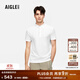 AIGLE艾高polo衫T恤春夏款速干UV-C防曬cooltouch涼感短袖男士 超亮白 BN252 L (180/96A)