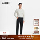 AIGLE艾高牛仔褲戶(hù)外經(jīng)典簡(jiǎn)約休閑直筒褲褲裝男士 單寧黑 AZ872 42 (175/96A)