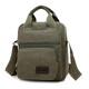 英倫商務(wù)男士單肩包帆布包斜挎包掛包 韓版戶(hù)外休閑男包斜跨包學(xué)生背包小包包 軍綠色