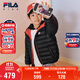 FILA斐樂(lè )兒童童裝棉羽2025年秋季男女童輕薄羽絨服外套薄款