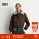 森馬（Semir）外套女冬季夾棉仿羊羔毛翻領(lǐng)oversize磨毛2025巴恩風(fēng)109725108014