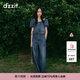 DZZIT地素牛仔褲2025夏季新款復古寬松拖地闊腿褲子女3J2R8071T 深藍色 S