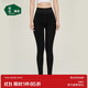 松山棉店女士打底褲踩腳防掉檔保暖褲黑色外穿顯瘦高腰踩腳褲-黑色均碼