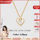 Amber Lollipop王玉雯同款?lèi)?ài)心項鏈女士鎖骨鏈頸鏈周年紀念日生日禮物送女友老婆 白色-愛(ài)心系列