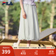 FILA 斐樂(lè )官方女士梭織裙2025夏季新款時(shí)尚休閑舒適半身裙一步裙  大地灰-GY M 165/66A/M