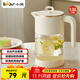 小熊（Bear）家用冷水壺高硼硅玻璃杯防燙硅膠底1.8L大容量涼水壺杯子CX-JB071