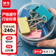晨光（M&G）【超級爆款】文具1#50mm 12只/罐 彩色長(cháng)尾夾 大號金屬票據夾 經(jīng)濟型辦公燕尾夾 ABS916J1