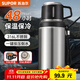 蘇泊爾（SUPOR）保溫杯大容量不銹鋼316L車(chē)載水壺戶(hù)外保溫杯商務(wù)高檔泡茶杯 流光銀700ml【316L+自帶茶杯】