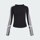 阿迪達斯（adidas）運動(dòng)型格系列 女 DANCE LS TEE1 長(cháng)袖T恤 KG3862 黑色 XL