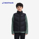 迪卡儂（DECATHLON）兒童戶(hù)外冬季運動(dòng)羽絨馬甲男女童輕薄保暖背心加絨滑雪內膽 云碳黑 均碼  /161-172cm14-15歲
