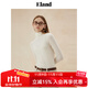 ELAND衣戀秋純色高領(lǐng)長(cháng)袖打底衫女緊身彈力T恤衫 象牙白/白色(39)Ivory M 165