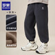 羅蒙男童加絨褲子冬裝2025新款兒童燈芯絨一體絨洋氣休閑保暖長(cháng)褲 深灰色 160