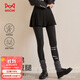 貓人【七段分壓】女士打底褲女顯瘦保暖外穿強壓連褲襪配裙子秋冬深灰